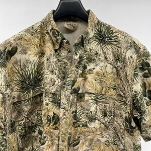 Game Guard Desert CactusCamo Button Up Shirt Mens XL Vented Hunting Outdoor